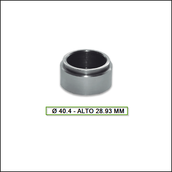 PISTON DE FRENO DEL. CHEVROLET 400/CHEVY 69/70 - DODGE POLARA CORONADO - FORD FALCON/FAIRLANE - RENAULT/IKA TORINO - Ø 40.40 ALTO 28.93 BENDIX