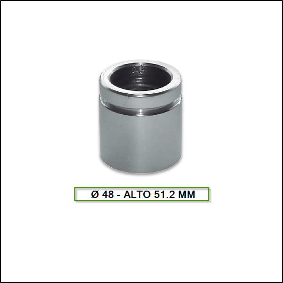 PISTON DE CALIPER DEL. RENAULT R19/CLIO - FIAT REGATTA/DUNA/UNO/147/FIORINO Ø 48 X 51.20 BENDIX