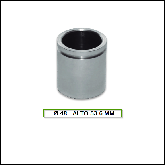 PISTON DE FRENO DEL. RENAULT CLIO/MEGANE/SCENIC - PEUGEOT 405 (DIAM:48 ALT:53.60)