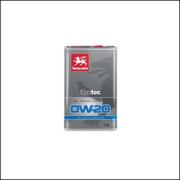 ACEITE WOLVER ECOTEC 0W20 X 4 LITROS - CAJA X 4 - (ARGO - CRONOS1.3 - CHEVROLET  ONIX/ TRAKER 1.2)