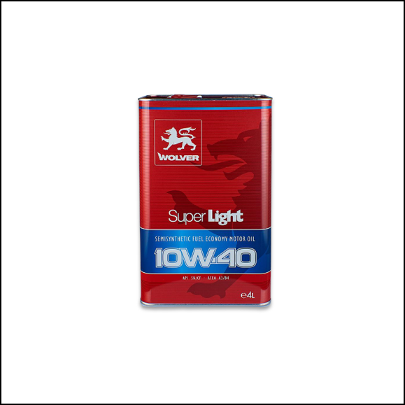 ACEITE WOLVER SUPER LIGTH SAE 10W40 X 4 LITROS (CAJA X 4)