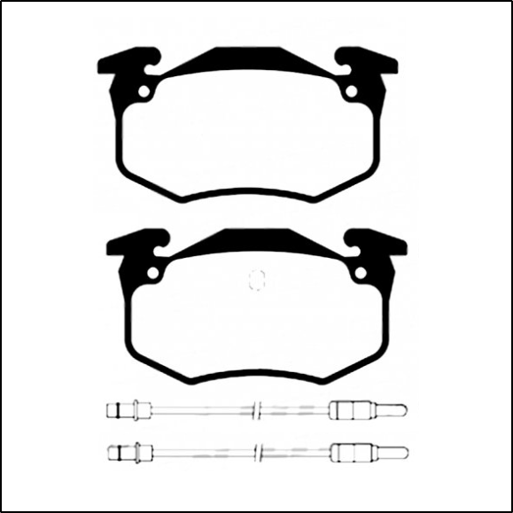 PASTILLA DE FRENO DEL RENAULT ALPINE - CITROEN BX