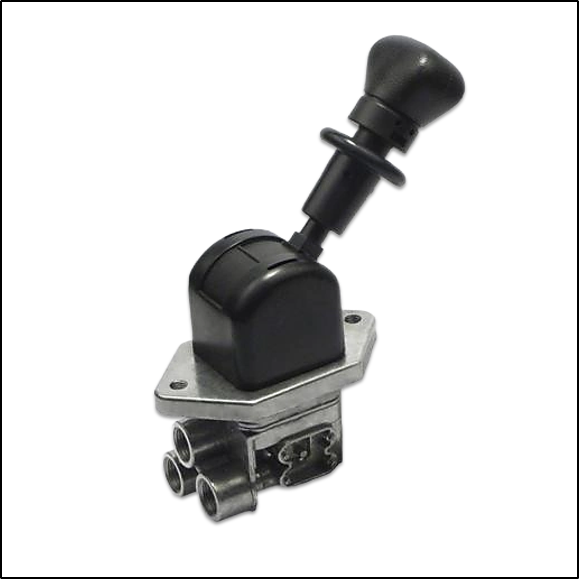 VALVULA FRENO DE MANO TIPO WABCO COMPACTA  - 4/3 - DOBLE CIRCUITO - SALIDAS LATERALES - M16x1.5 x 3 - SCANIA SERIE 4 BUS / RENAULT