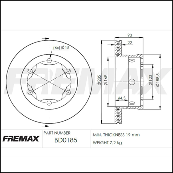 DISCO DE FRENO MERCEDES BENZ/SPRINTER (VENT)