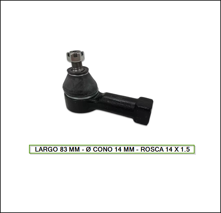 EXTREMO DE DIRECCION MAZDA B-2000/B-2200 (CORTO)