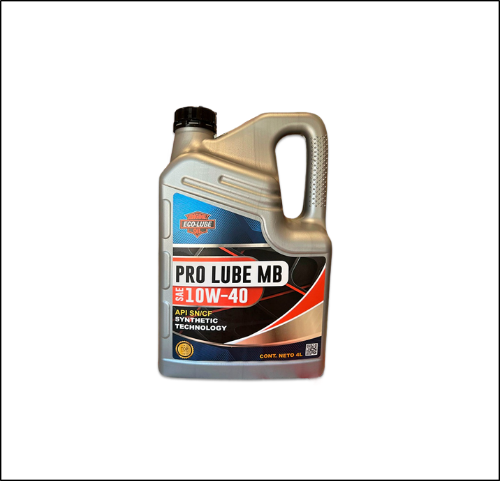 ECO-LUBE PRO LUBE MB 10W40 SN/CF X 4 LITROS SEMI SINTETICO (4 UNIDADES X CAJA)
