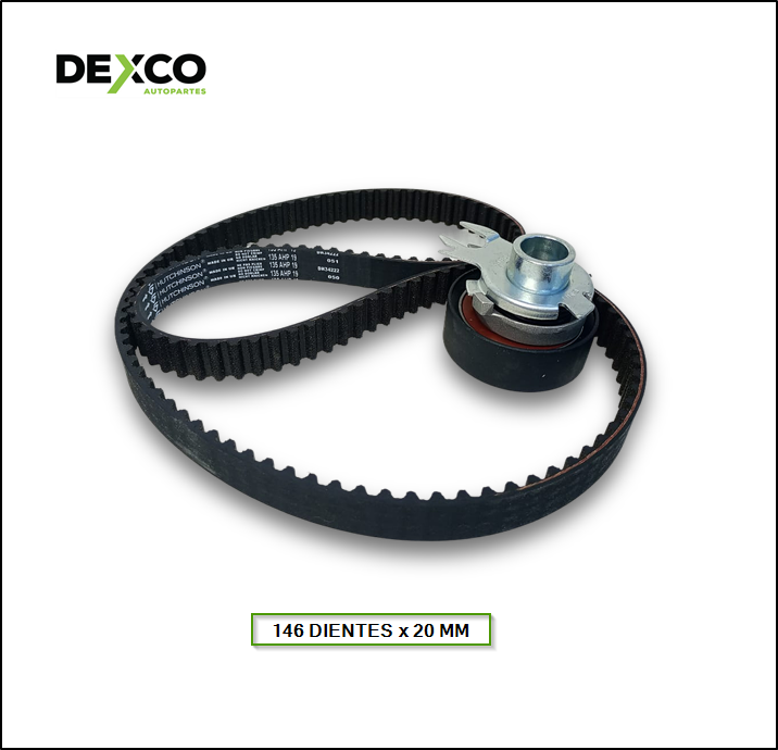 KIT DISTRIBUCION VOLKSWAGEN FOX / SURAN / GOL 1.6 / GOL 1.0 desde 2008 (135 dientes x 19 mm) - SKF: VKMA-01106