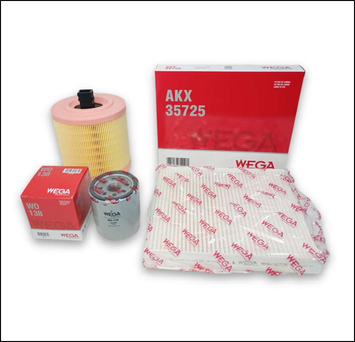 KIT FILTROS (WEGA) - CHEVROLET CRUZE 1.4 TURBO