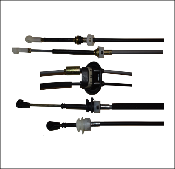 CABLE CAMBIO DE VELOCIDADES - CITROEN C3 12/17 -  AIRCROSS 16/17 - 2 CABLES UNIDOS CON GOMA 1165 MM