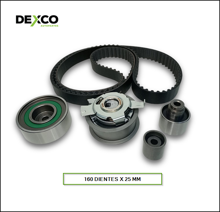 KIT DE DISTRIBUCION KITS DISTRIBUCION VOLKSWAGEN AMARCK / VENTO 2.0 TDI (160 DIENTES X 25 MM) - SKF: VKMA-01148