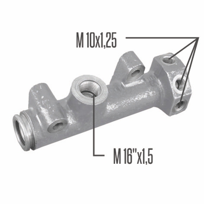 BOMBA DE FRENO  FIAT 600/750 3 SALIDAS 73-> Ø19.00 MM.