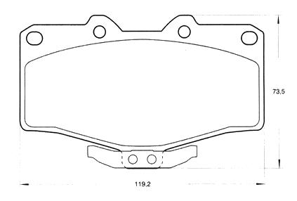 PASTILLA DE FRENO TOYOTA HILUX/SW4/LAND CRUISER/RUNNER