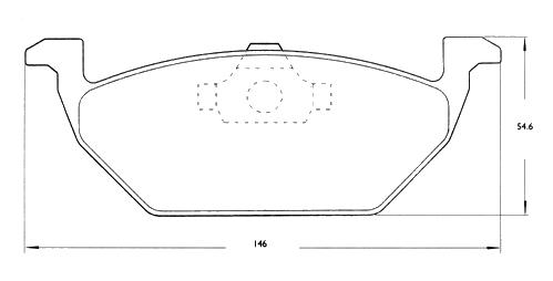 PASTILLA DE FRENO DEL AUDI/SEAT/VW BORA/ GOLF/ UP/ FOX / CROSS FOX / SURAN / POLO / VIRTUS / GOL TREND / UP