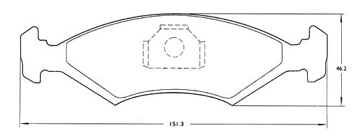 PASTILLA DE FRENO DEL FORD SIERRA/ESCORT (S/SENSOR)