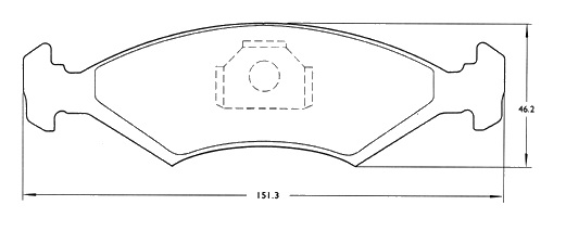 PASTILLA DE FRENO DEL FORD SIERRA/ESCORT (S/SENSOR)