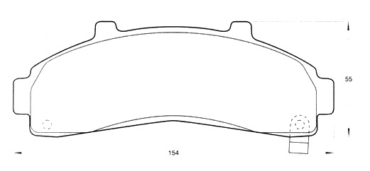 PASTILLA DE FRENO DEL FORD RANGER 97/11