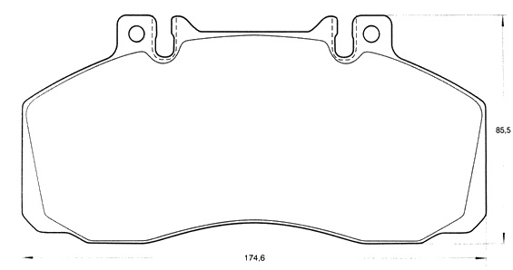 PASTILLA DE FRENO DEL MERCEDES BENZ 710/712/814/914//709/809/812/712