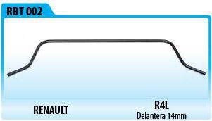 BARRA ESTABILIZADORA RENAULT 4L DELANTERA 14MM