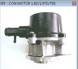 BOMBA DEPRE. RENAULT C/MOTOR 1.9D/1.9TD/TDI